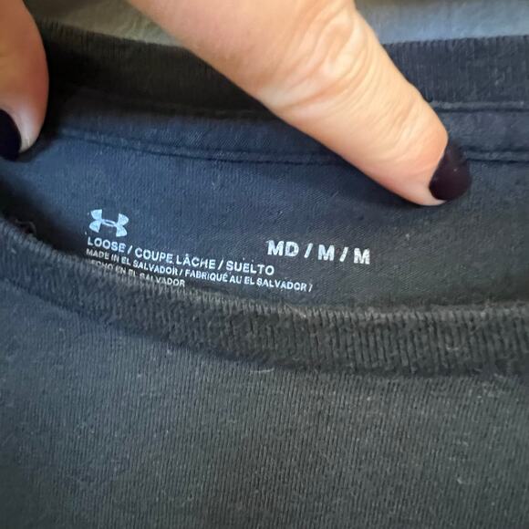 Under Armour Black + Pink Freedom Loose Fit Graphic Tee Medium - Picture 3 of 3